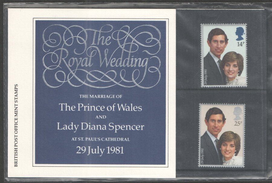 (image for) 1981 Royal Wedding Royal Mail Presentation Pack 127a